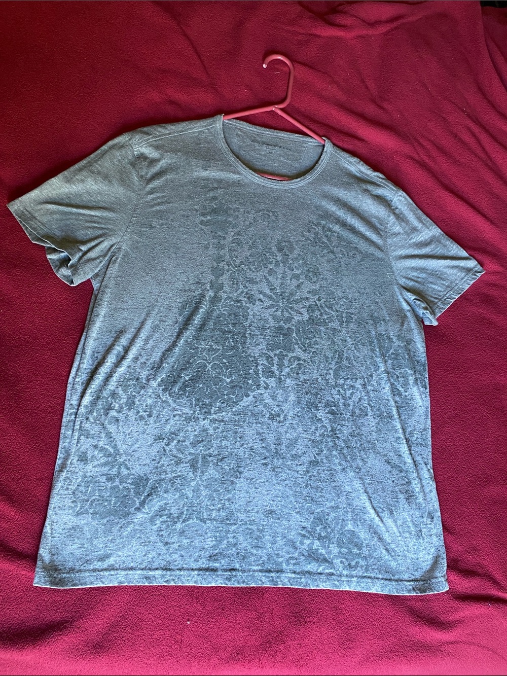 John Varvatos Gray Short-Sleeve Crew Tee